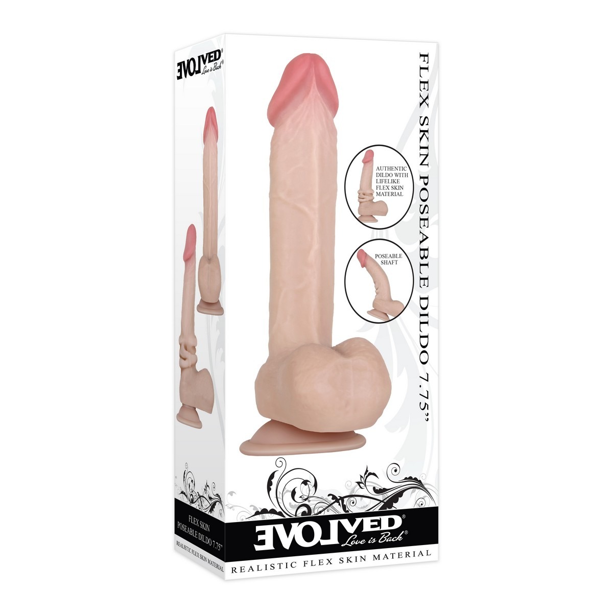 Фаллоимитатор Evolved Flex Skin Poseable Dildo 7.75 телесный, бренд:  Evolved - купить в Краснодаре | Секс-шоп Казанова