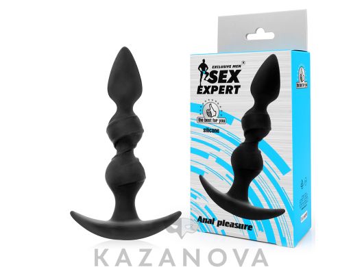 Втулка анальная Sex Expert Anal Pleasure черная 154