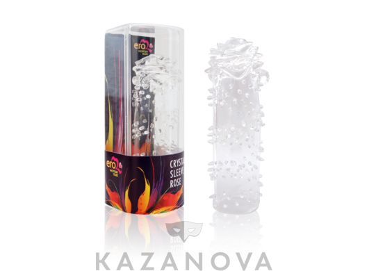 Насадка удлиняющая закрытого типа Crystal Sleeve Rose прозрачная