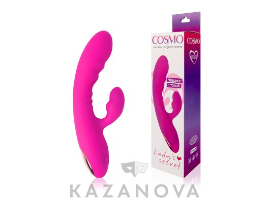 Вибратор Cosmo Lady's Dream с клиторальной стимуляцией розовый 11.5 см 055
