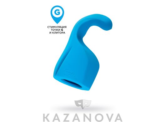 Насадка для вибромассажера Europe Magic Wand Genius синяя