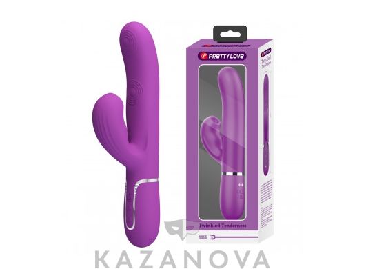Вибратор Pretty Love Twinkled Tenderness Perdita 3in1 с клиторальной стимуляцией