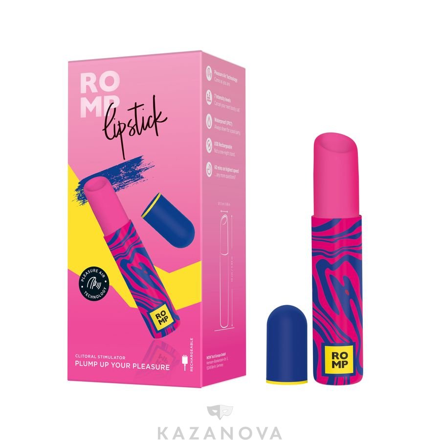 Бесконтактный стимулятор клитора Romp Lipstick, бренд: Romp - купить в  Краснодаре | Секс-шоп Казанова